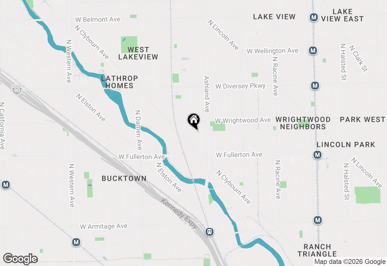 Map of 1720 W Altgeld Street, Chicago, IL 60614