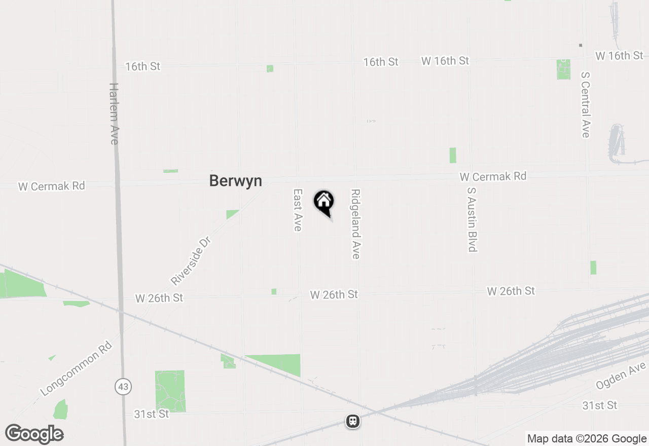 Map of 2326 Gunderson Avenue, Berwyn, IL 60402