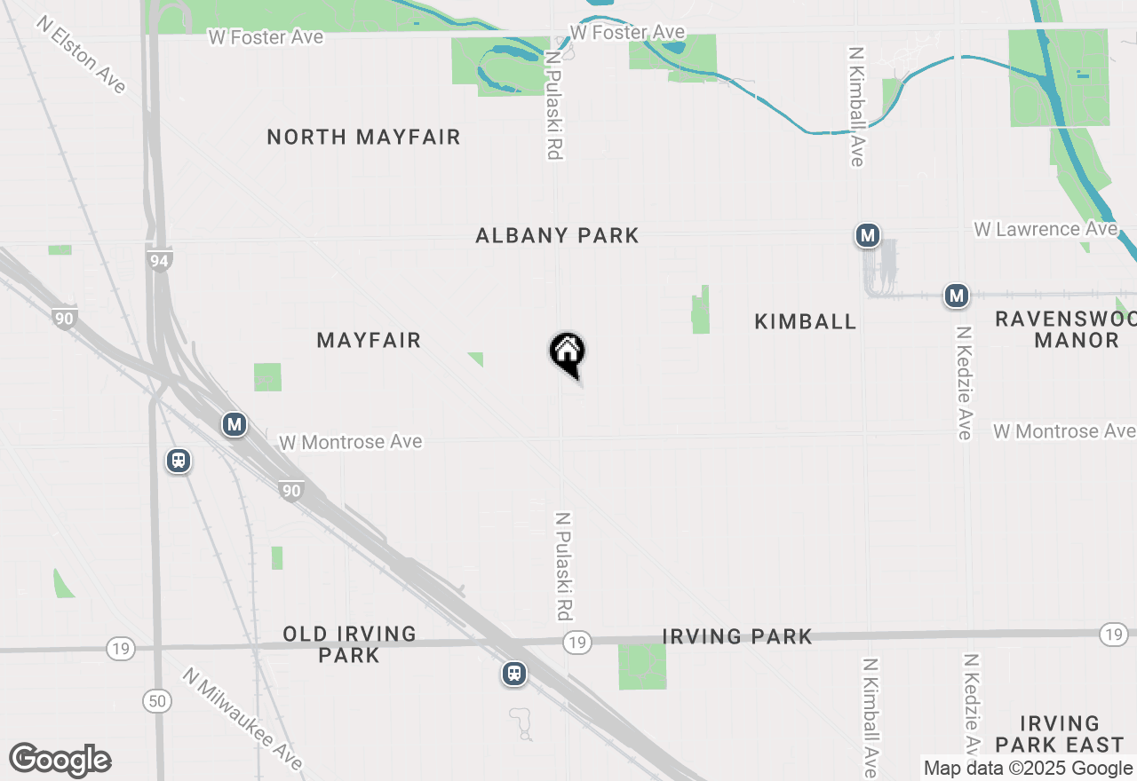 Map of 4461 N Pulaski Road, Chicago, IL 60630