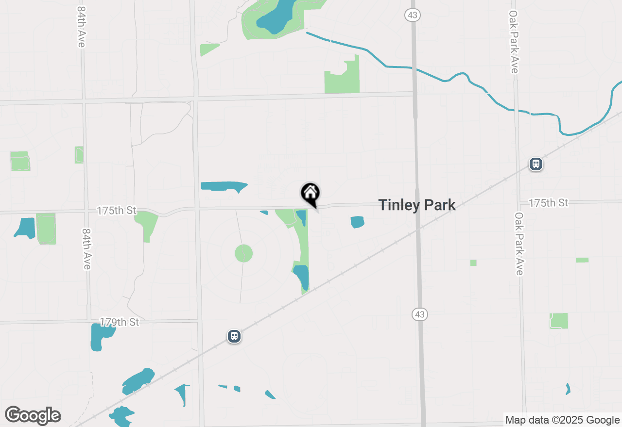 Map of 7573 175th Street, Tinley Park, IL 60477