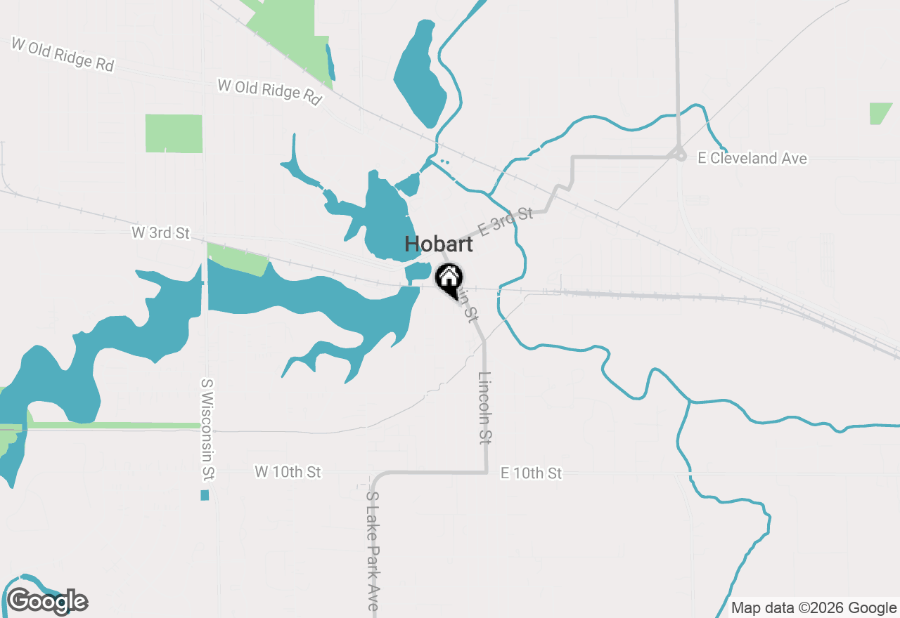 Map of 529 Lake Street, Hobart, IN 46342
