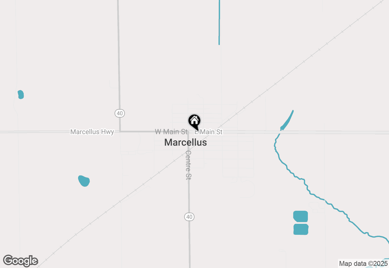 Map of 136 & 140 E Main Street, Marcellus, MI 49067