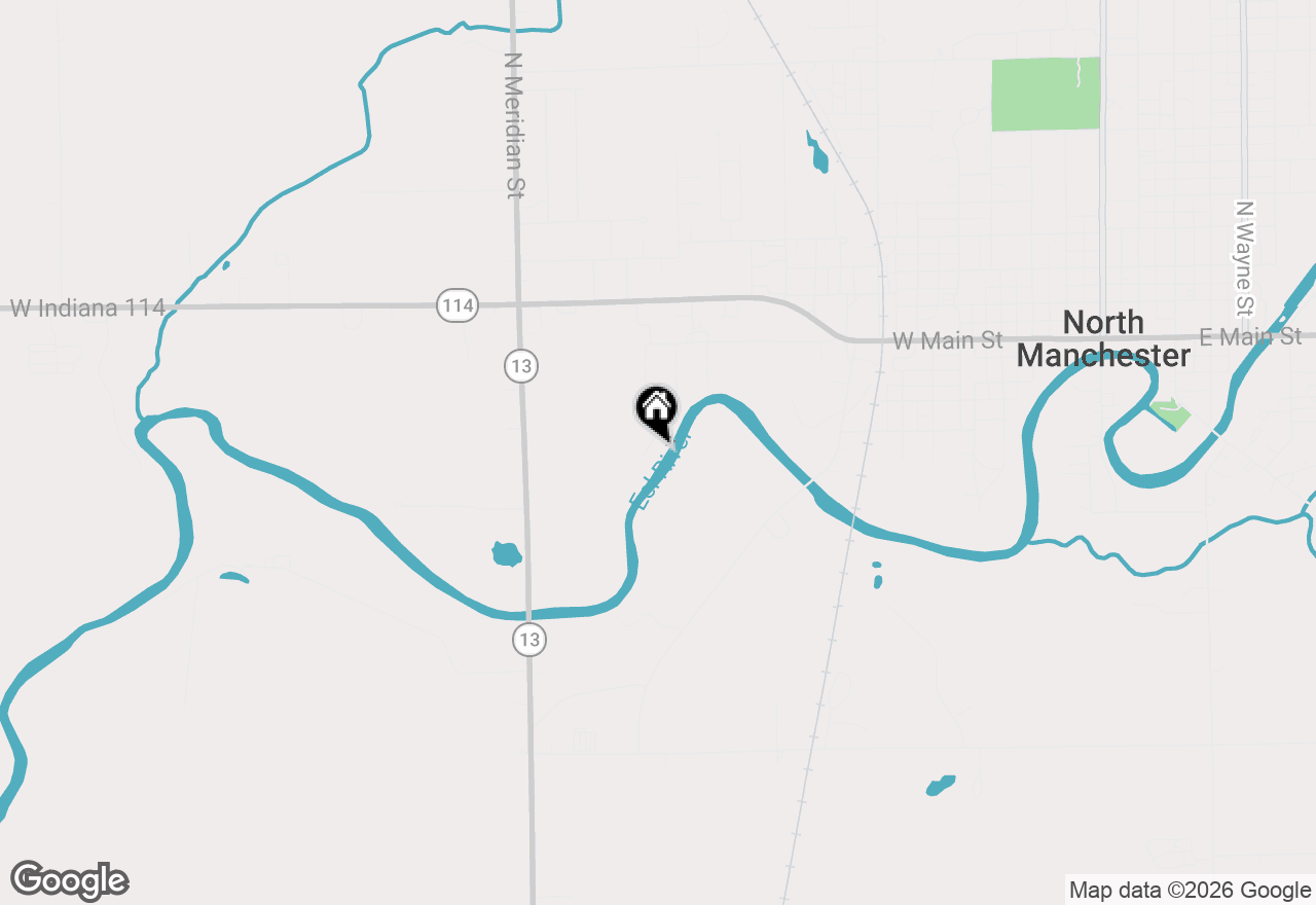Map of 405 River Cove Lane, North Manchester, IN 46962
