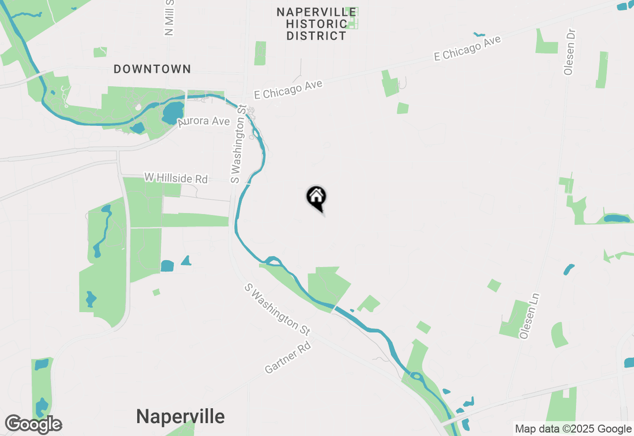 Map of 706 S Loomis Street, Naperville, IL 60540