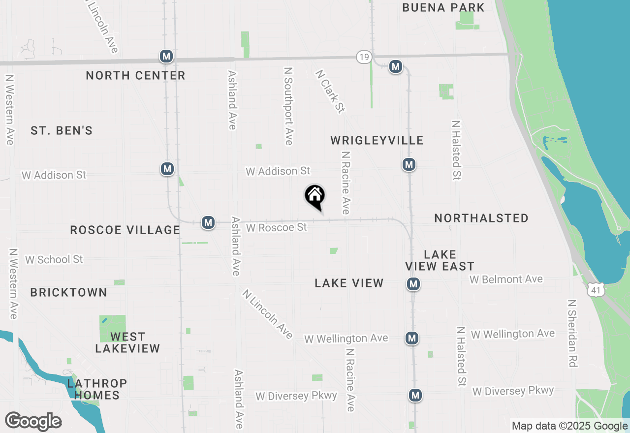 Map of 1307 W Newport Avenue #1, Chicago, IL 60657