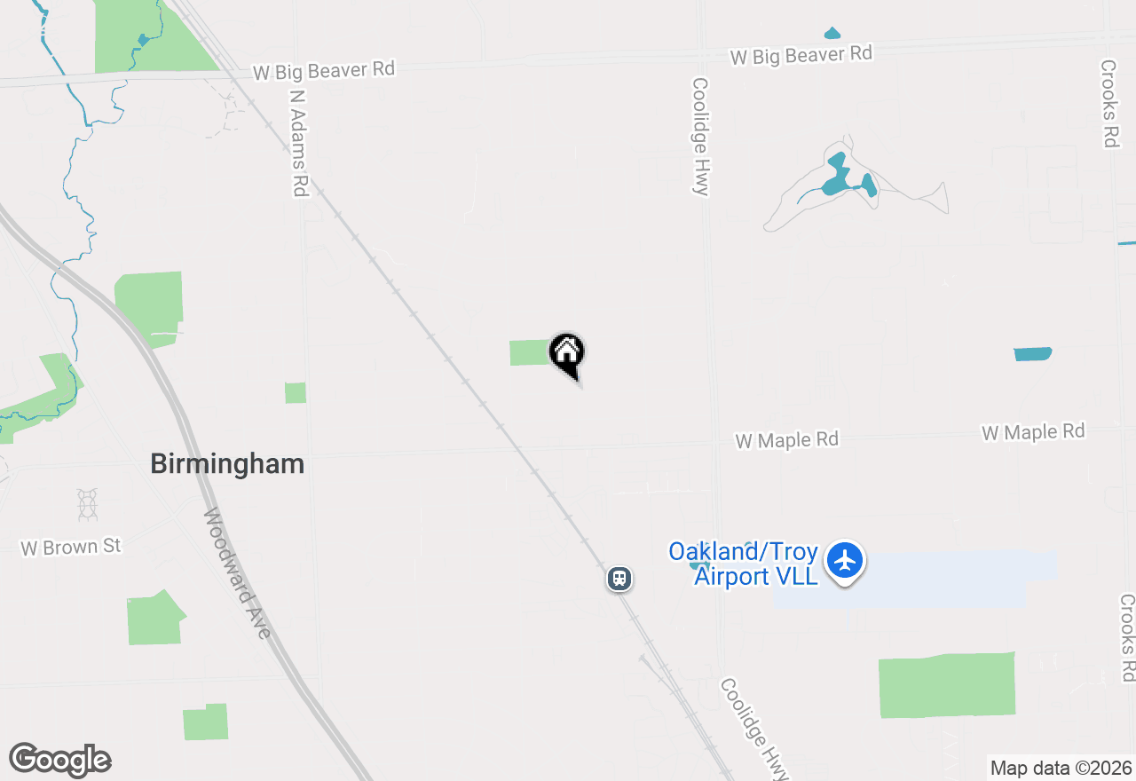 Map of 2243 Dorchester Road, Birmingham, MI 48009