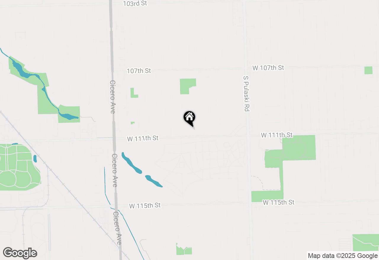 Map of 4325 Adeline Drive, Oak Lawn, IL 60453