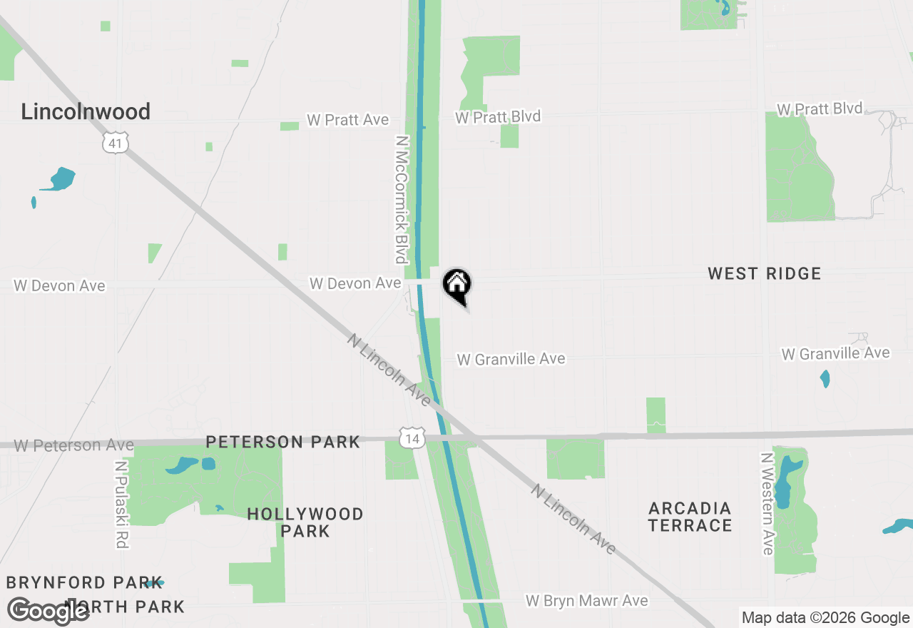 Map of 6304 N Troy Street, Chicago, IL 60659