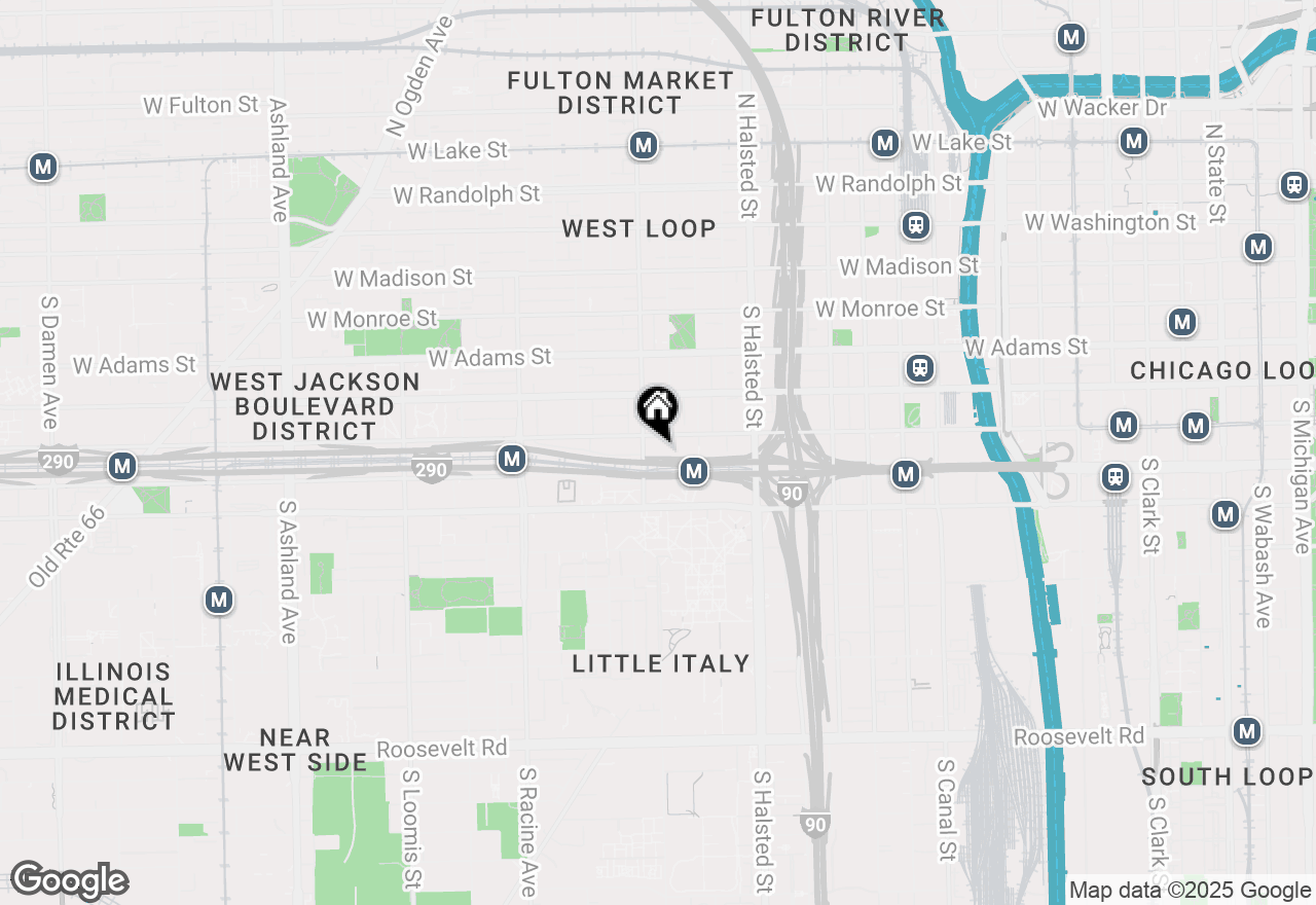 Map of 933 W Van Buren Street #602, Chicago, IL 60607