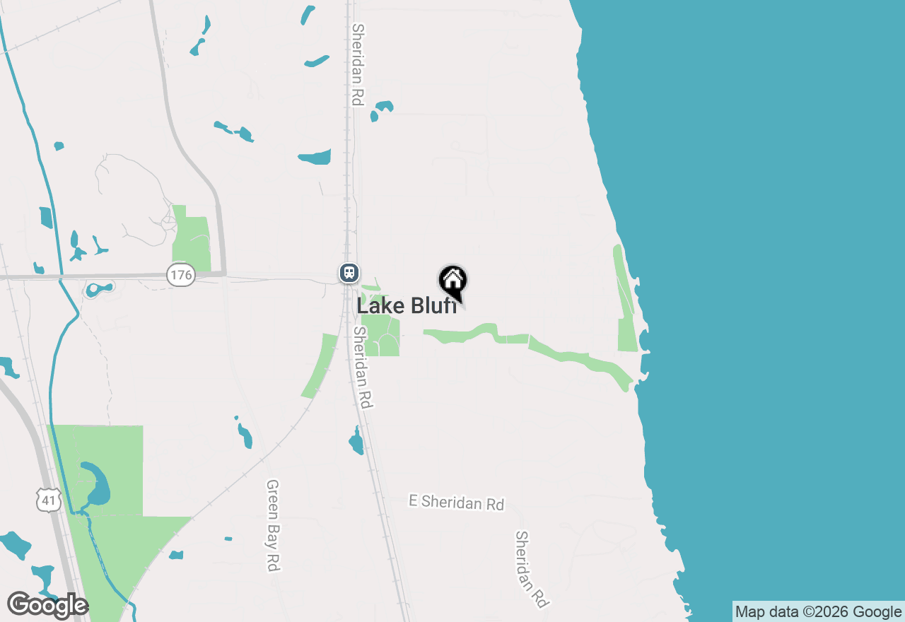 Map of 236 E Prospect Avenue, Lake Bluff, IL 60044