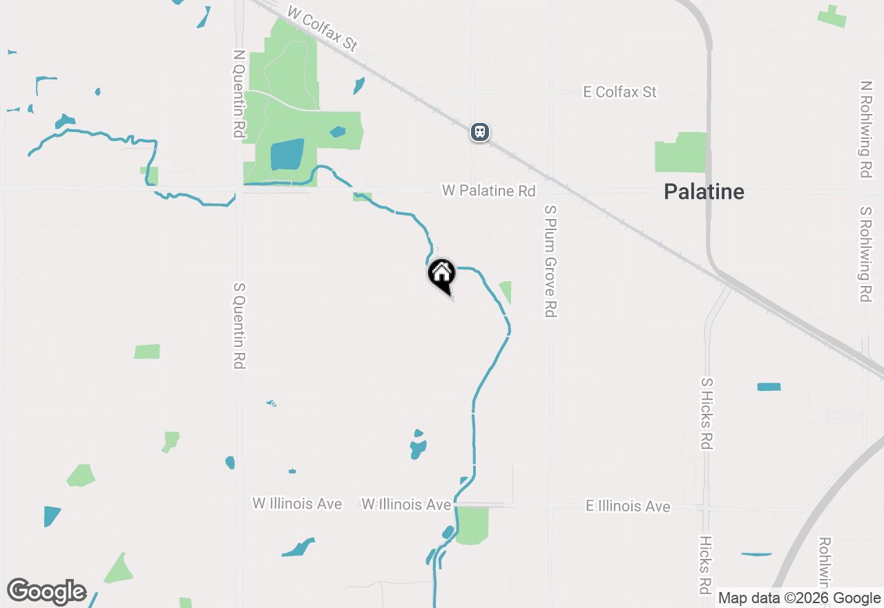 Map of 249 W Daniels Road, Palatine, IL 60067