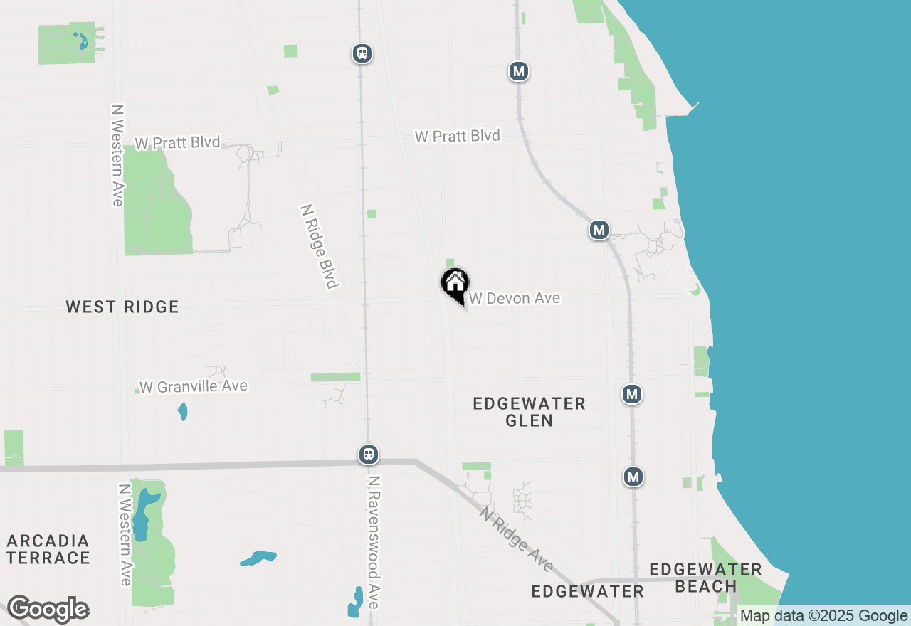 Map of 1548 W Highland Avenue #2, Chicago, IL 60660