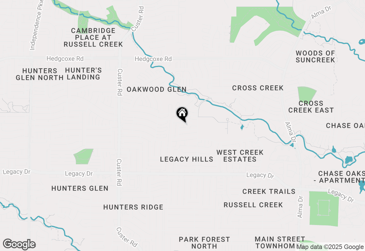 Map of 7412 Breckenridge Drive, Plano, TX 75025