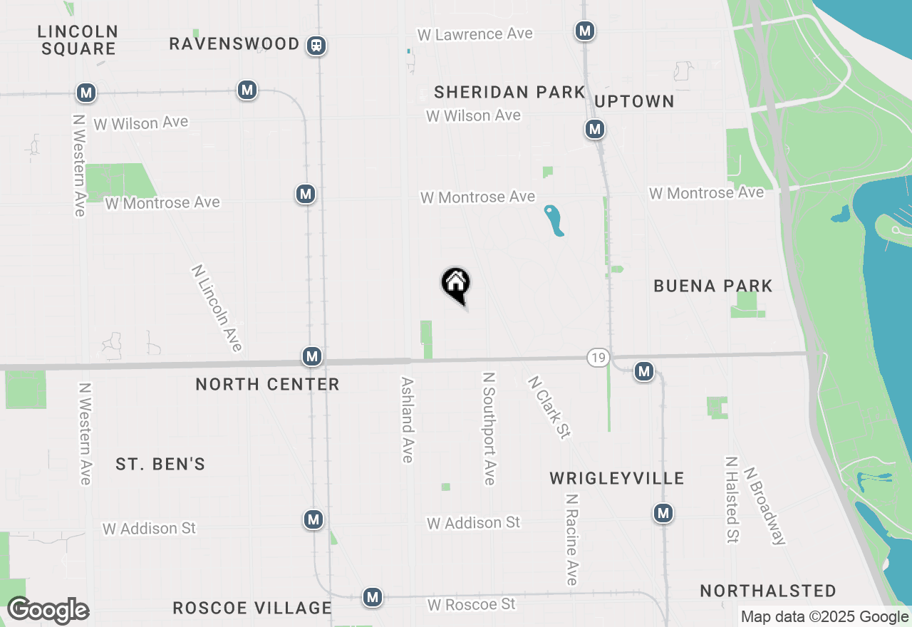 Map of 1446 W Belle Plaine Avenue, Chicago, IL 60613