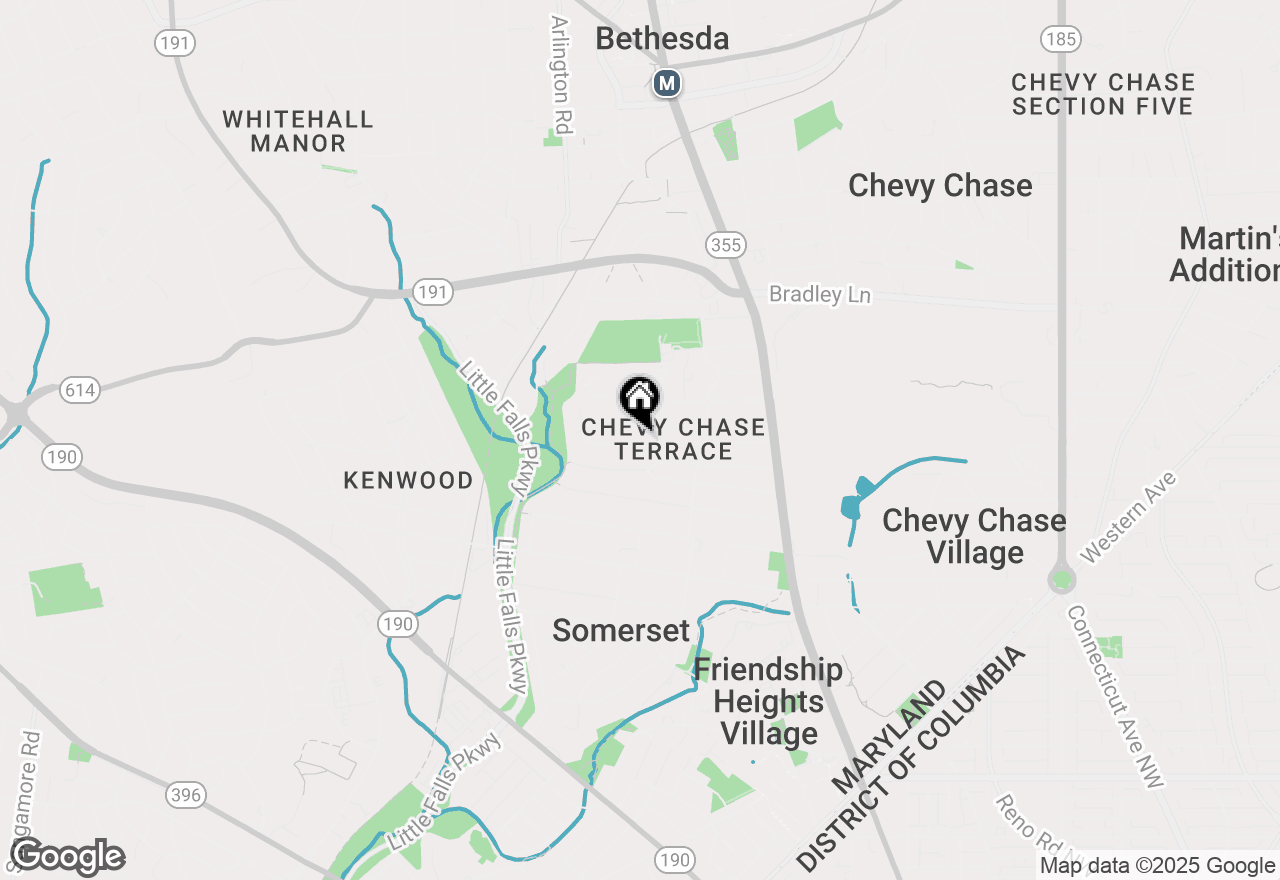 Map of 4807 Derussey Parkway, Chevy Chase, MD 20815