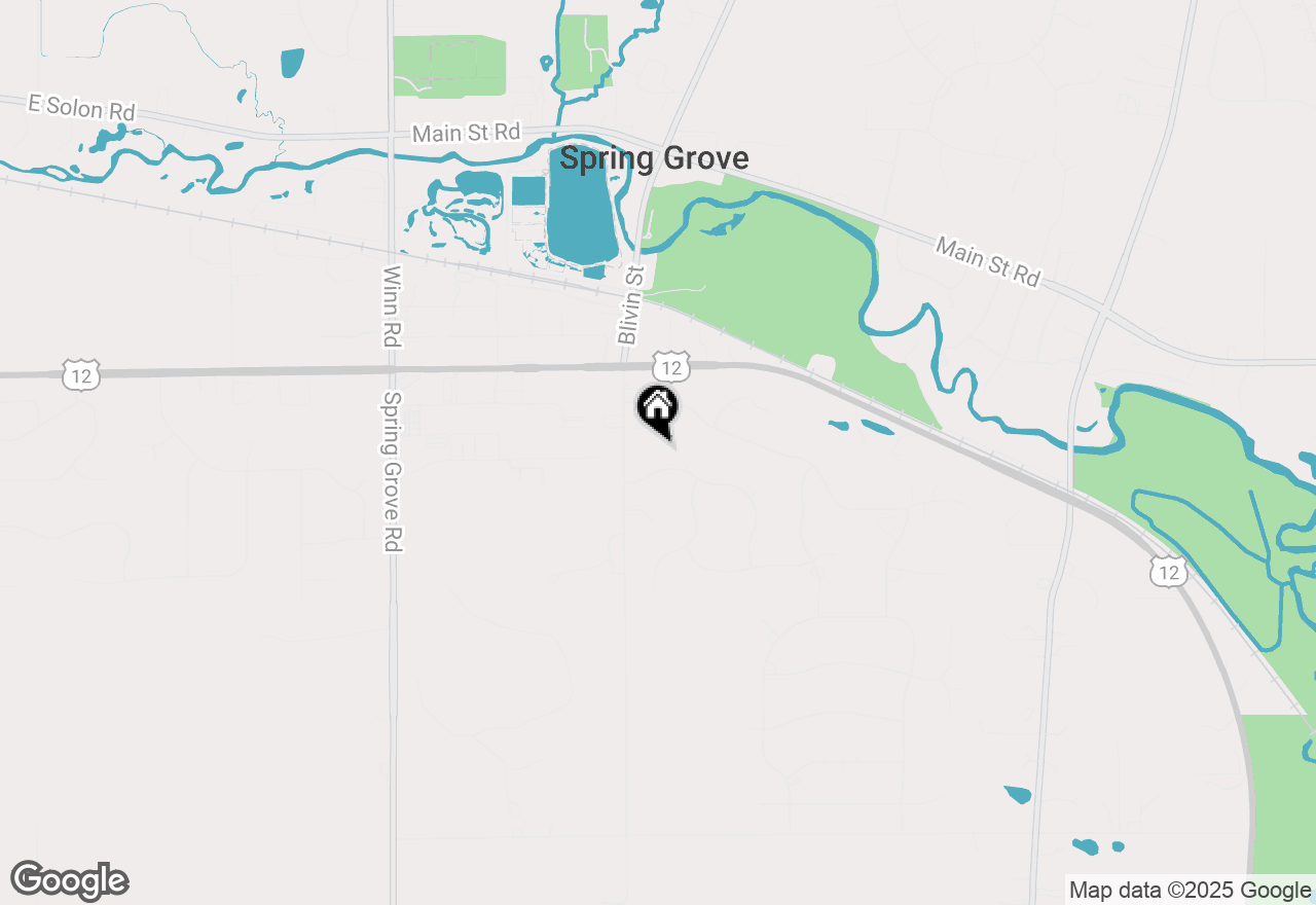 Map of 1992 Red Oak Lane, Spring Grove, IL 60081