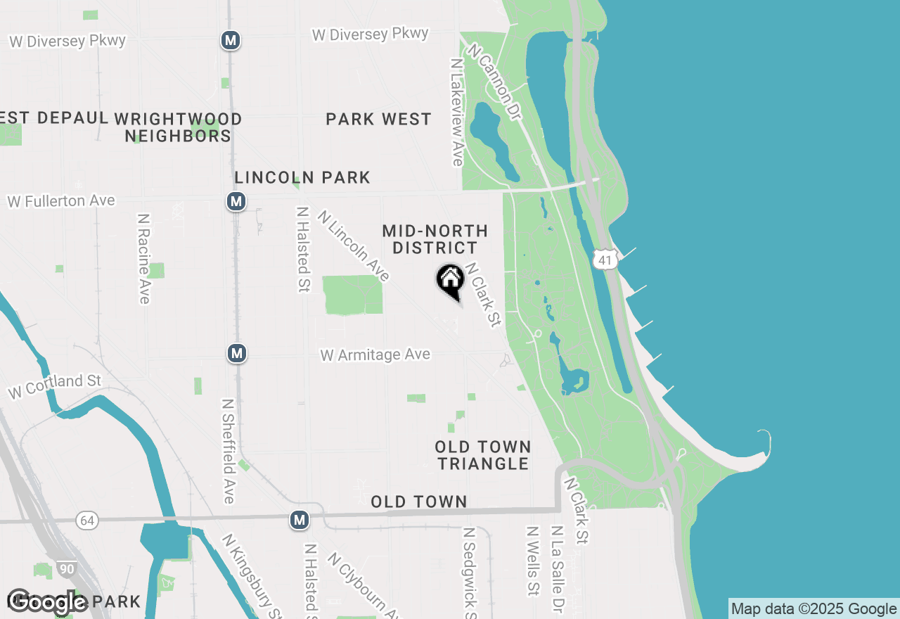 Map of 422 W Dickens Avenue #3, Chicago, IL 60614