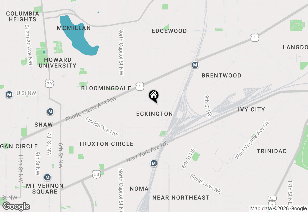 Map of 1831 2nd Street Ne #503, Washington, DC 20002