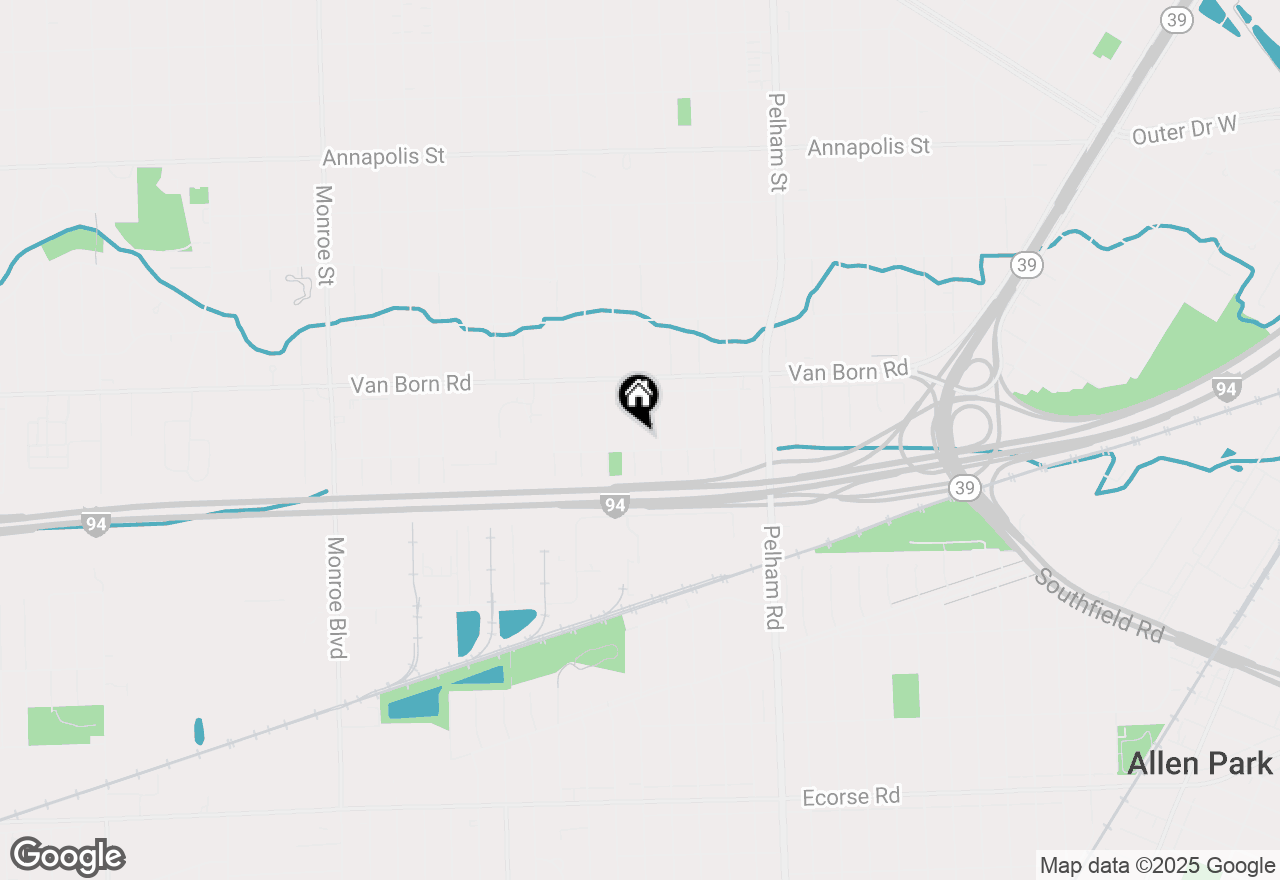 Map of 5951 Huron Street, Taylor, MI 48180