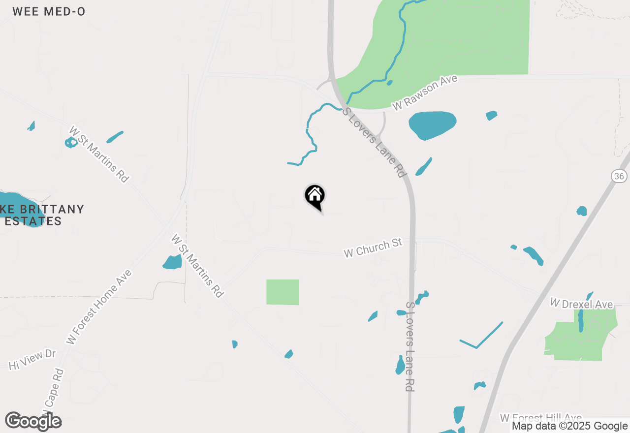 Map of 7573 Chapel Hill Ct N, Franklin, WI 53132