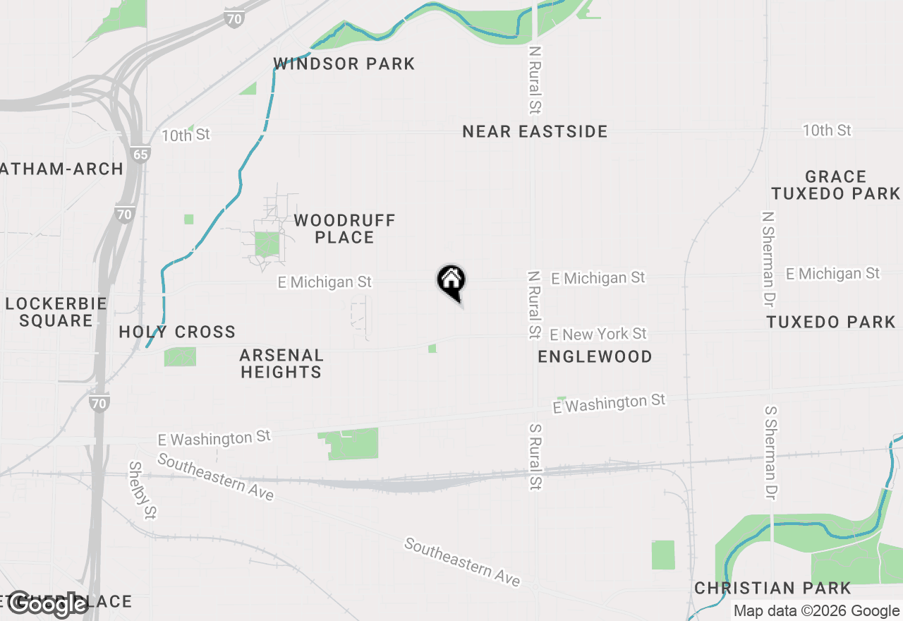 Map of 405 N Keystone Avenue #405, Indianapolis, IN 46201