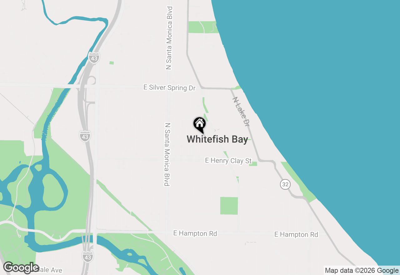 Map of 622 E Lexington Blvd, Whitefish Bay, WI 53217