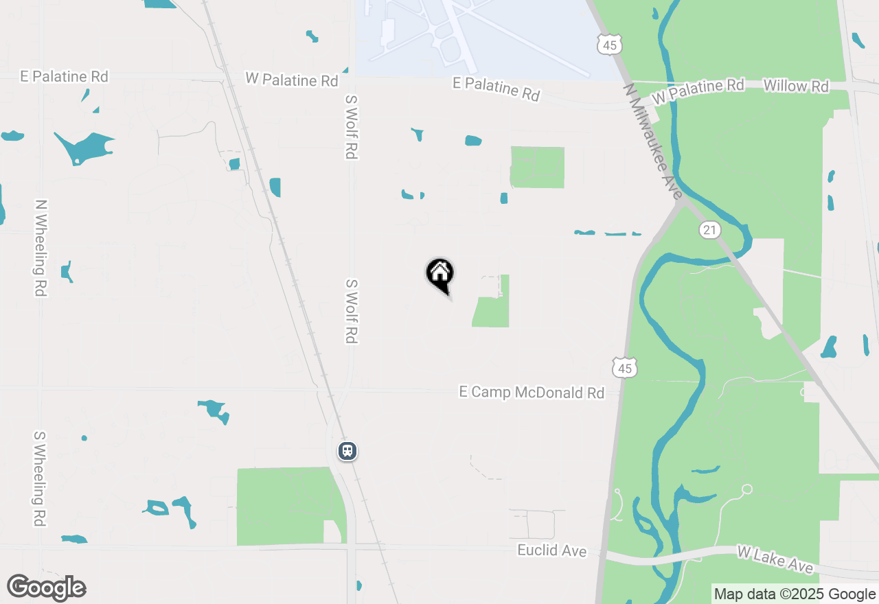 Map of 1713 N Laurel Drive, Mount Prospect, IL 60056