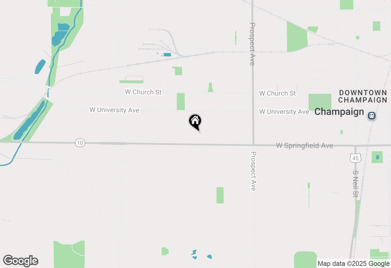 Map of 1208 W Union Street, Champaign, IL 61821
