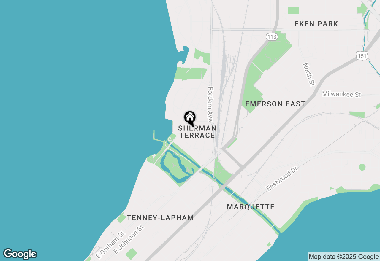 Map of 25 Sherman Terrace #2, Madison, WI 53704