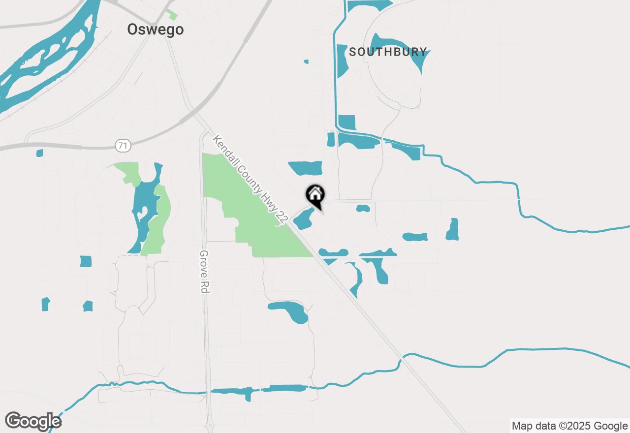 Map of (Address confidential), Oswego, Illinois 60543