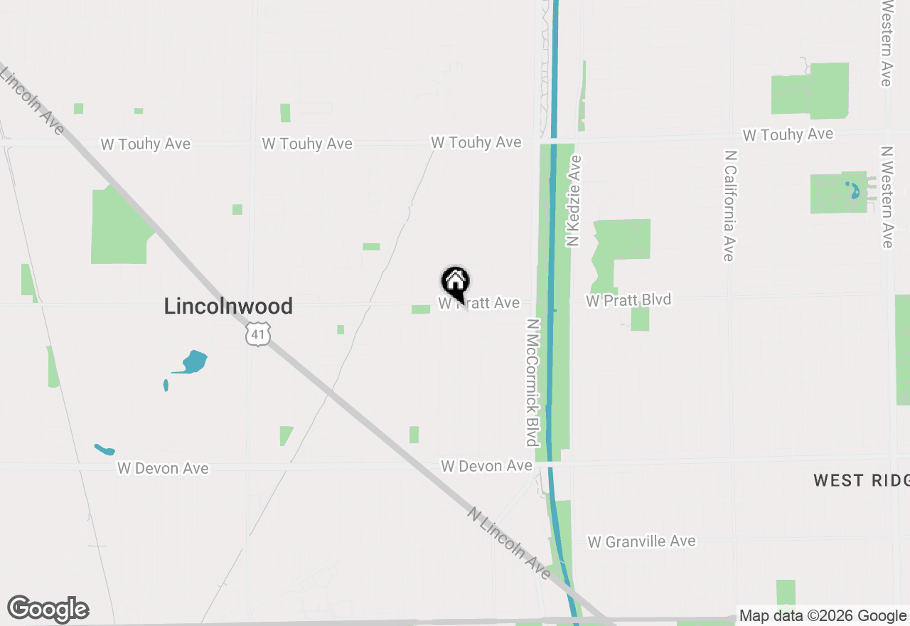 Map of 6745 N Saint Louis Avenue, Lincolnwood, IL 60712