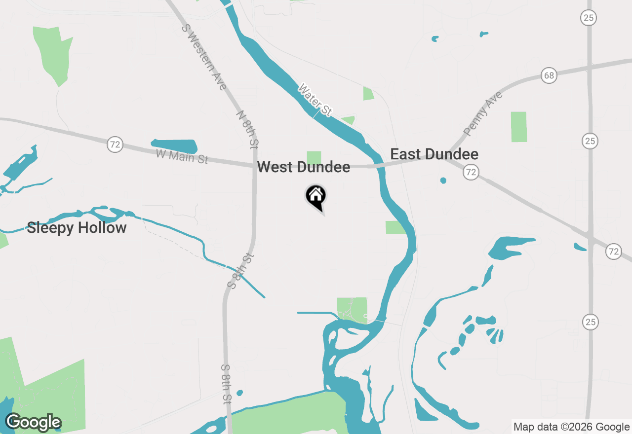 Map of 411 South Street, West Dundee, IL 60118