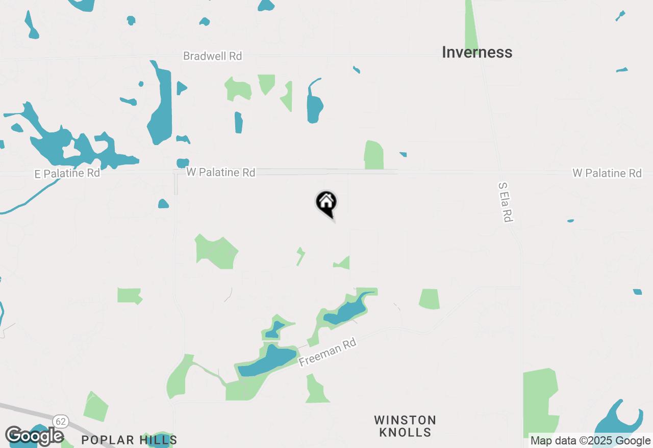 Map of 1170 Downing Drive, Hoffman Estates, IL 60192
