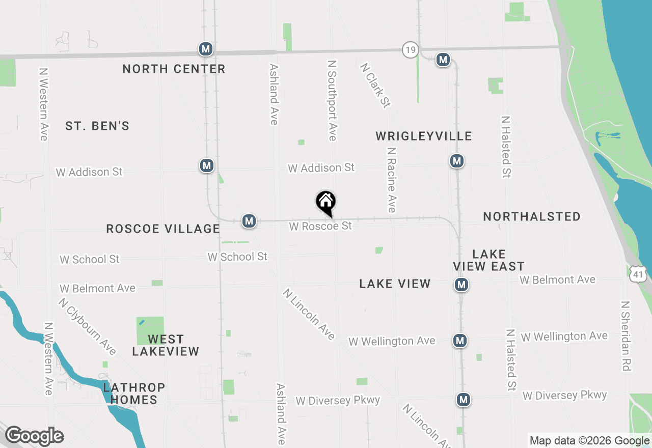 Map of 3401 N Janssen Avenue #K, Chicago, IL 60657