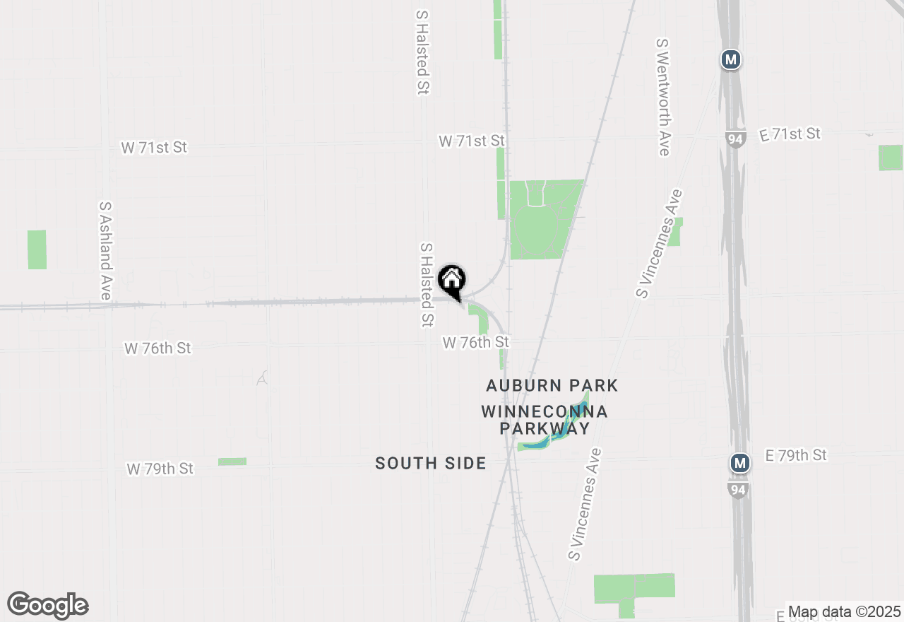 Map of 7511 S Emerald Avenue #1, Chicago, IL 60620