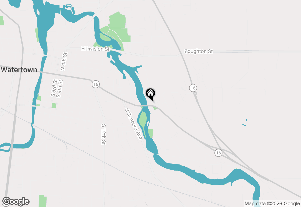 Map of 1506 E Main St, Watertown, WI 53094