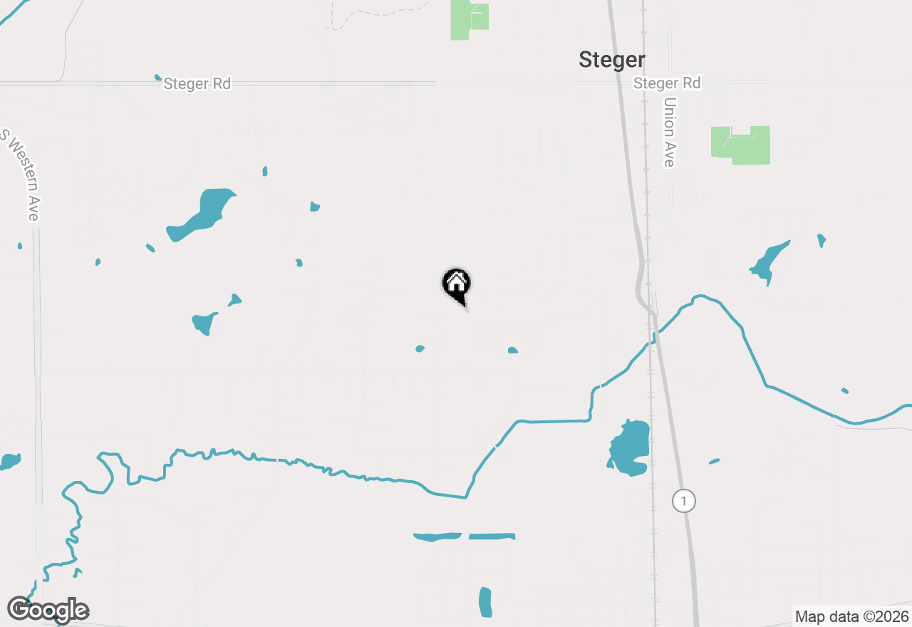 Map of 188 Cedarwood Drive, Steger, IL 60475