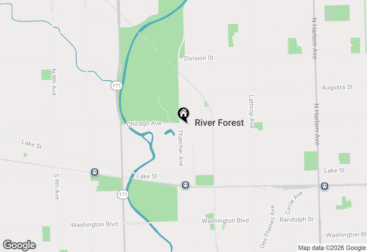Map of (Address confidential), River Forest, Illinois 60305