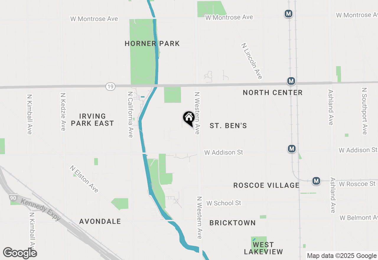 Map of 2431 W Bradley Place, Chicago, IL 60618