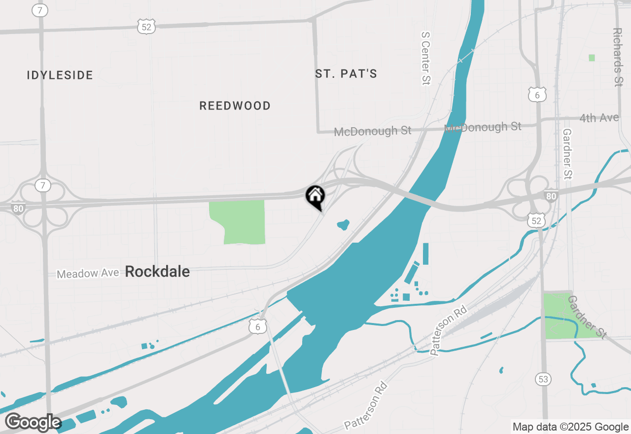Map of 659 S Raynor Avenue, Joliet, IL 60436