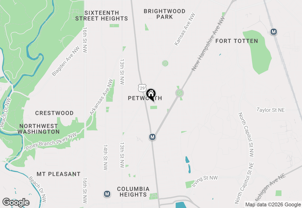 Map of 826 Upshur Street Nw #2, Washington, DC 20011