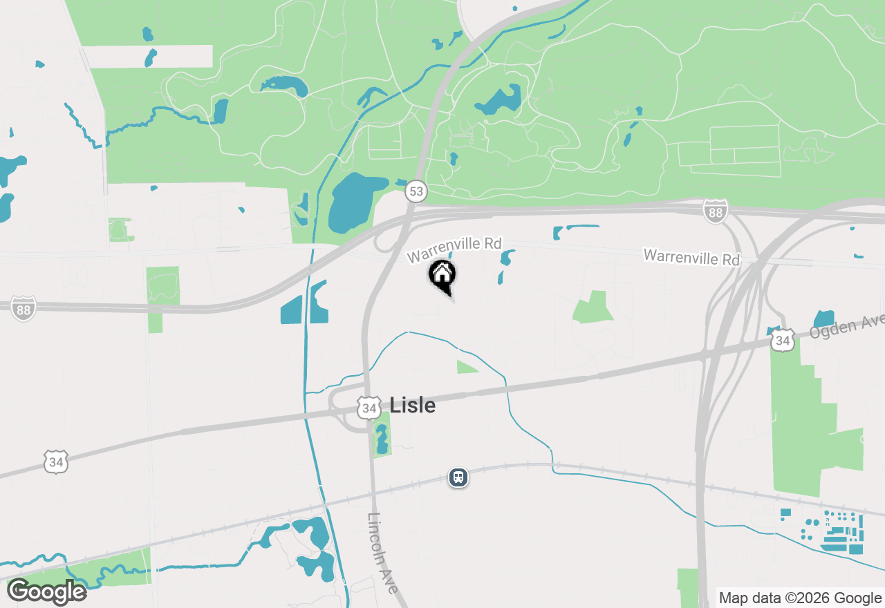 Map of 4405 Middleton Place, Lisle, IL 60532