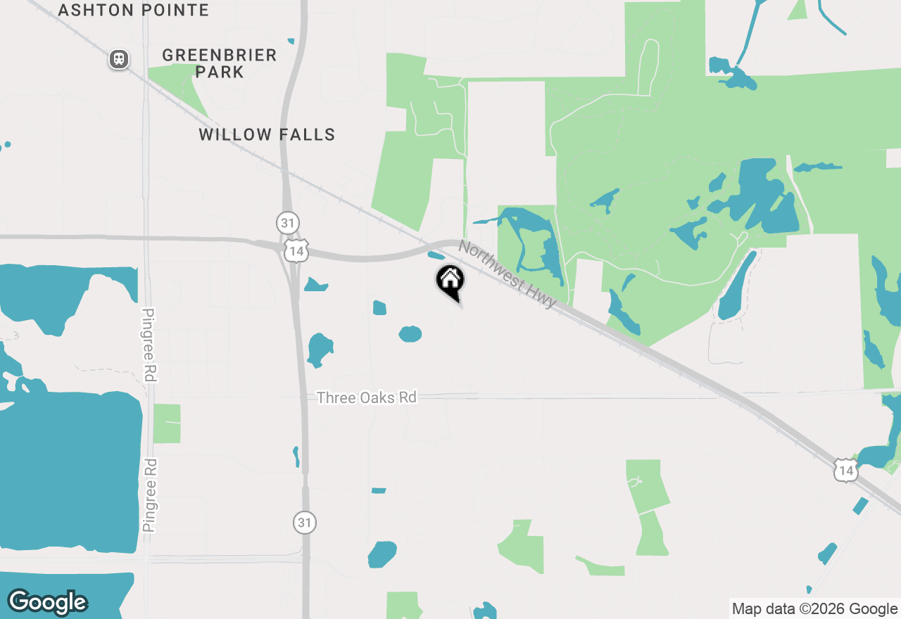Map of 818 Oakbrook Drive, Crystal Lake, IL 60014