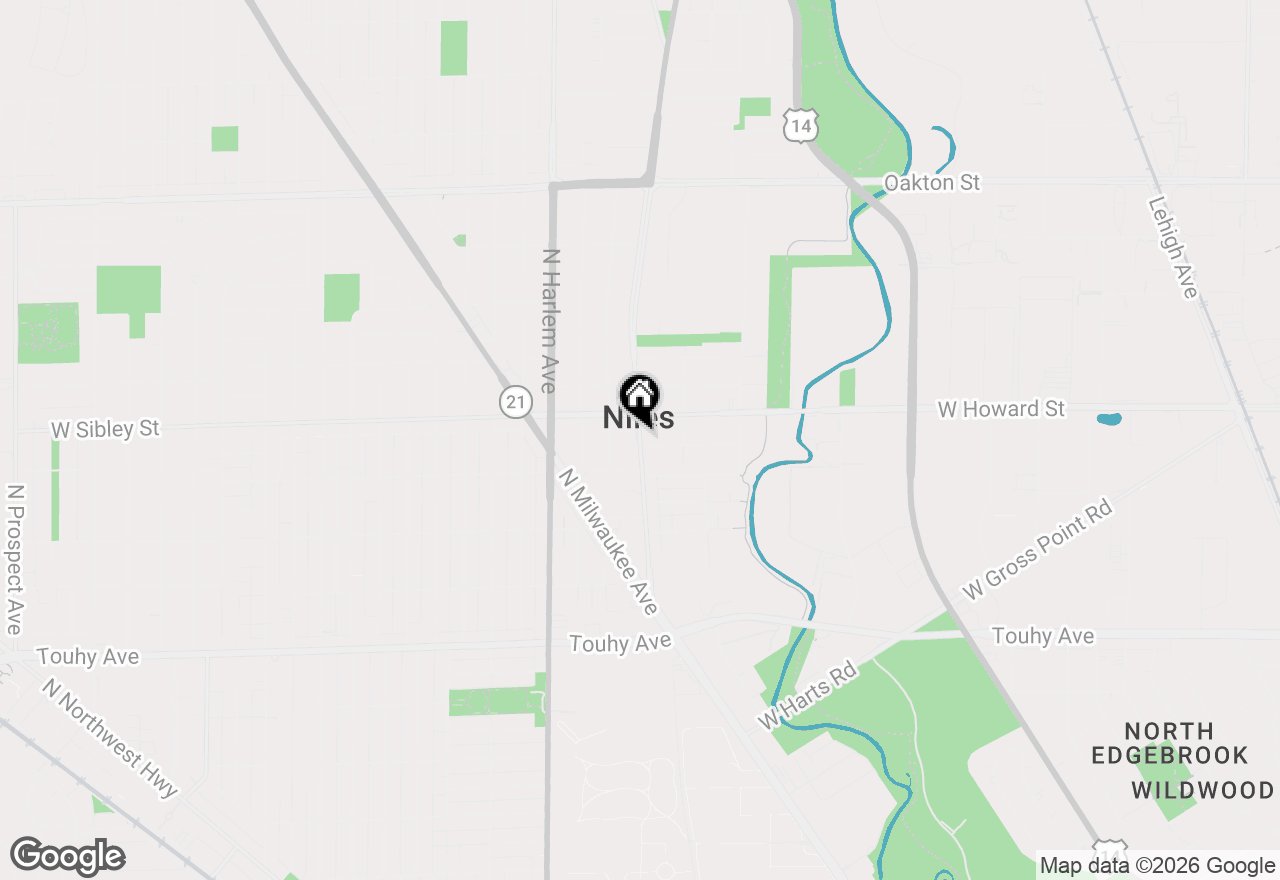 Map of 7538 Waukegan Road #1-W, Niles, IL 60714