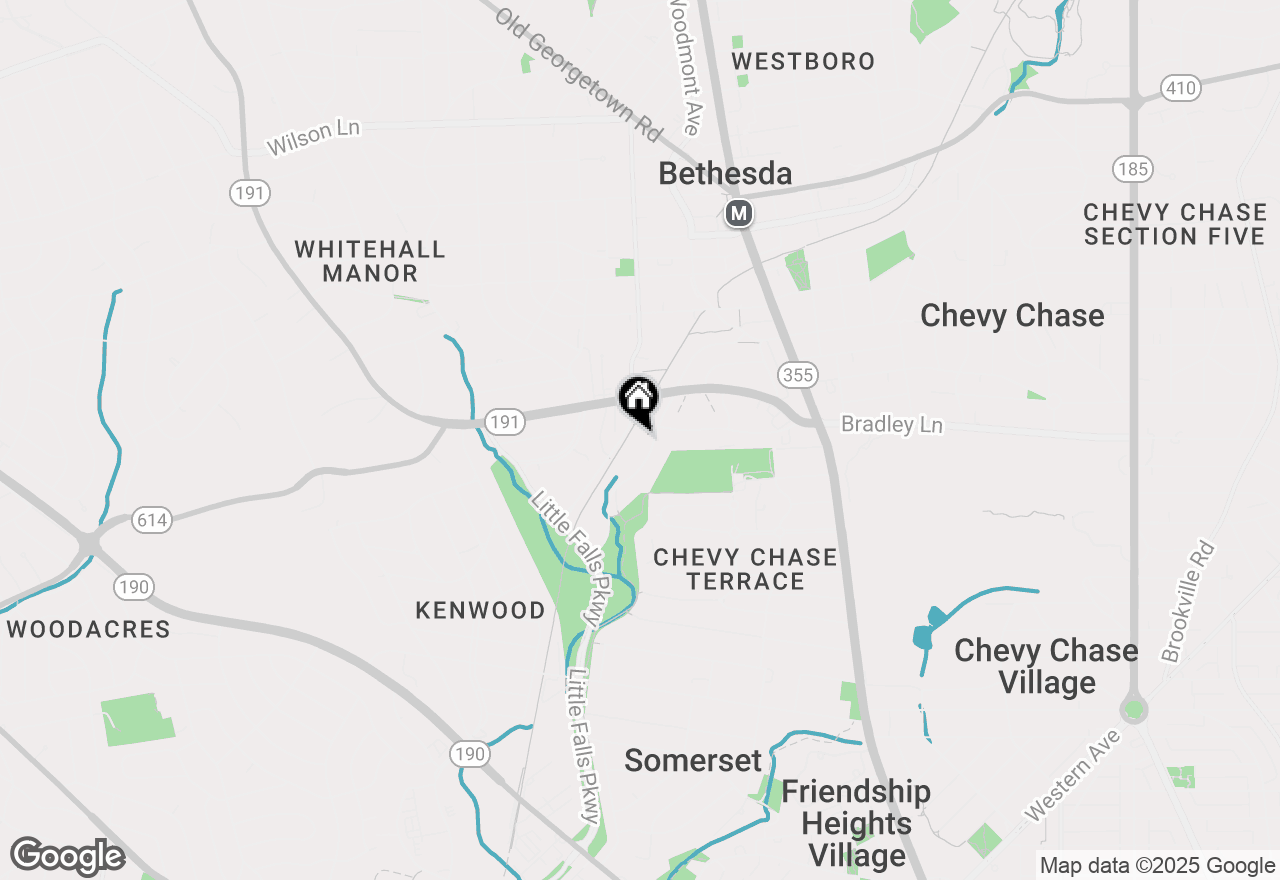 Map of 6626 Hillandale Road, Chevy Chase, MD 20815