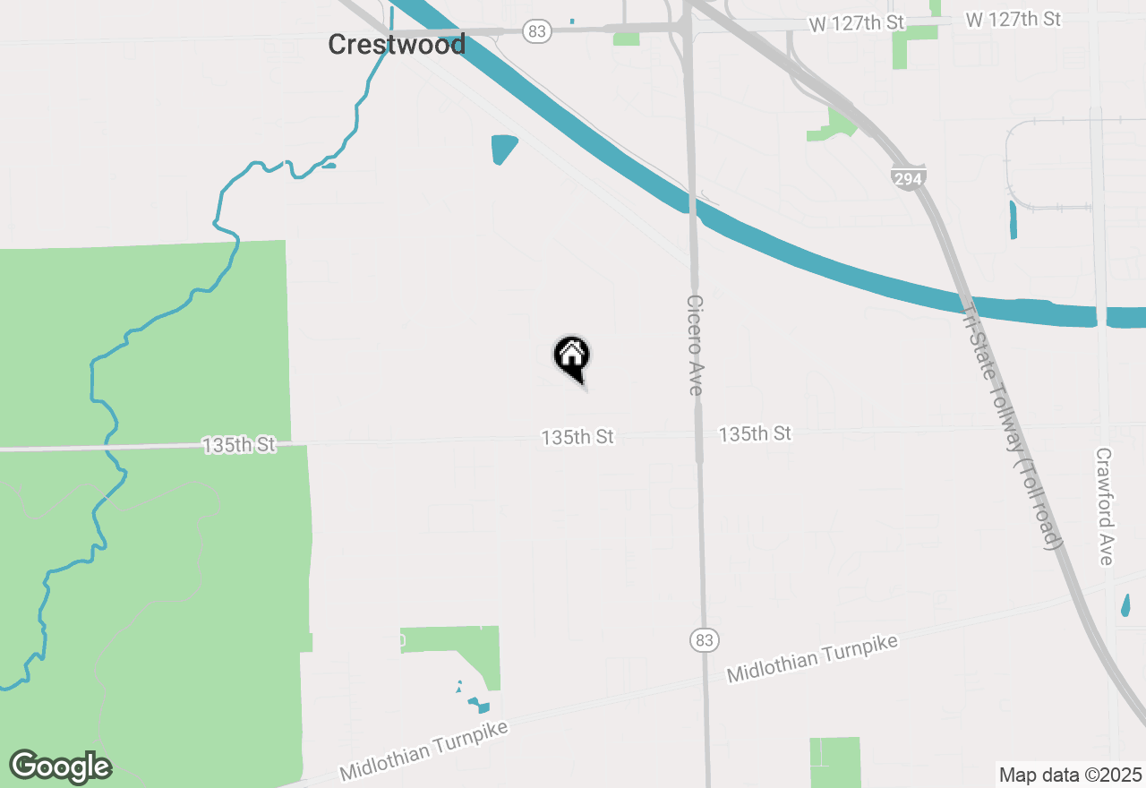 Map of 4959 134th Place #2C, Crestwood, IL 60418