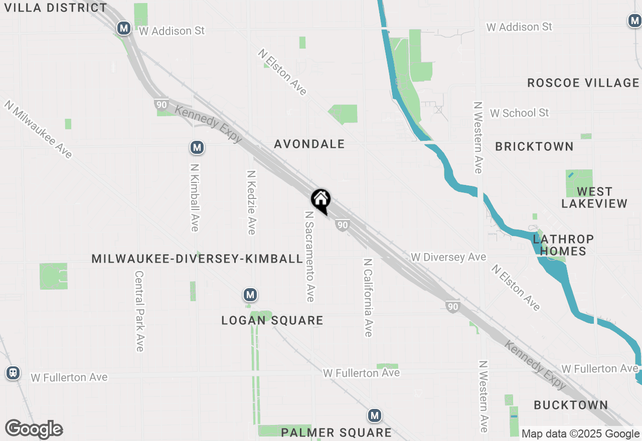Map of 2914 N Richmond Street #1, Chicago, IL 60618