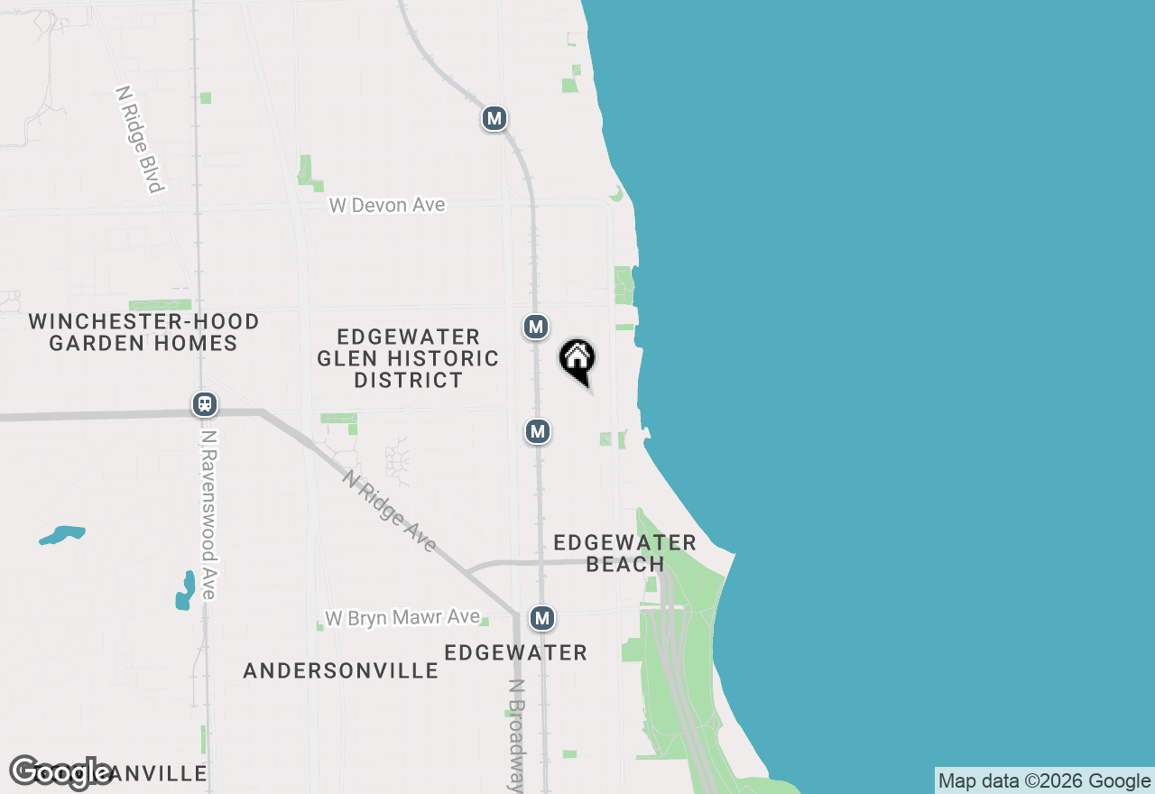 Map of 6012 N Kenmore Avenue #4F, Chicago, IL 60660