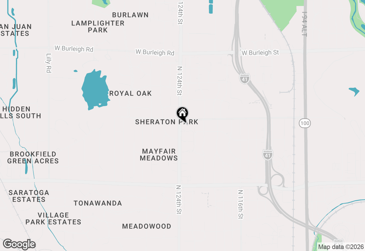 Map of 2652 N 124th St #2654, Wauwatosa, WI 53226