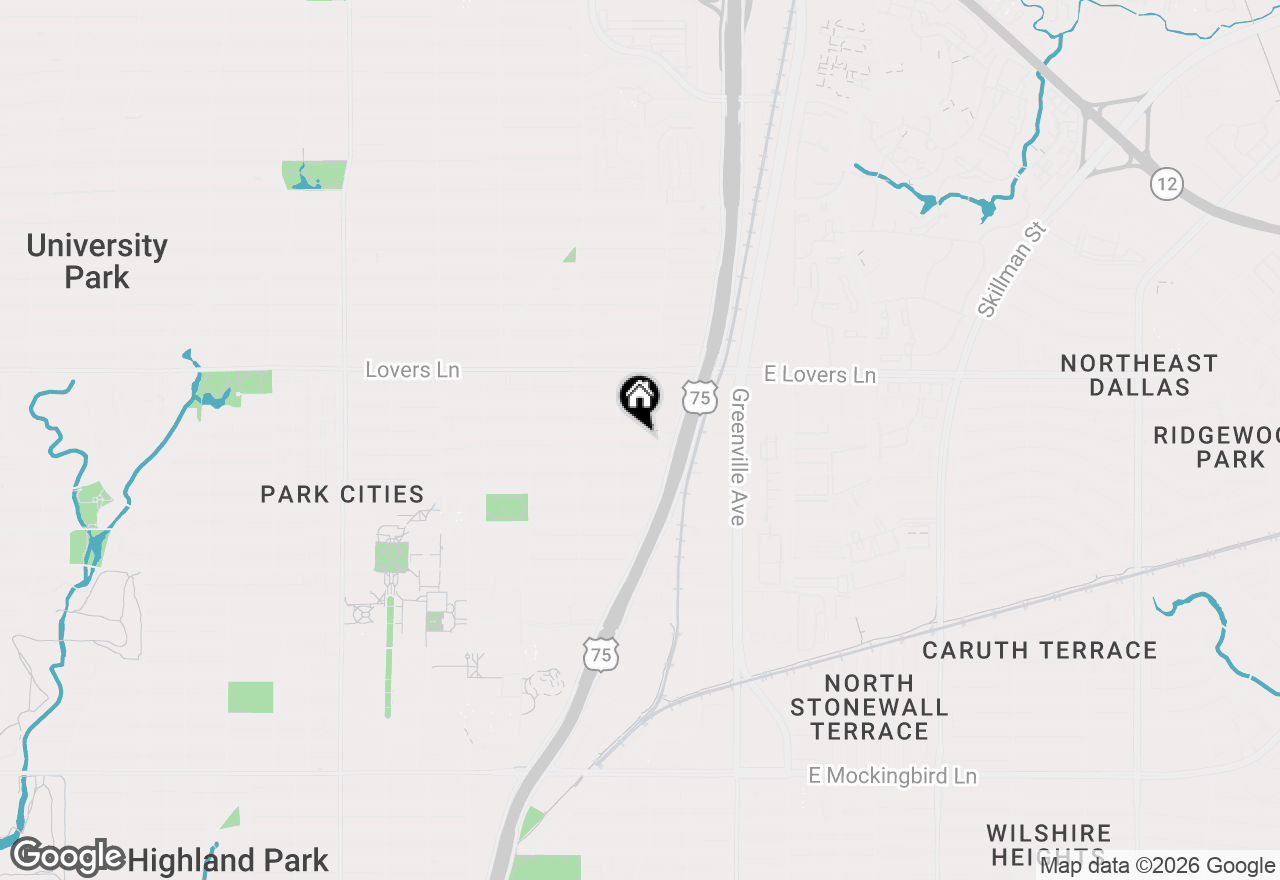 Map of 2717 Milton Avenue, University Park, TX 75205